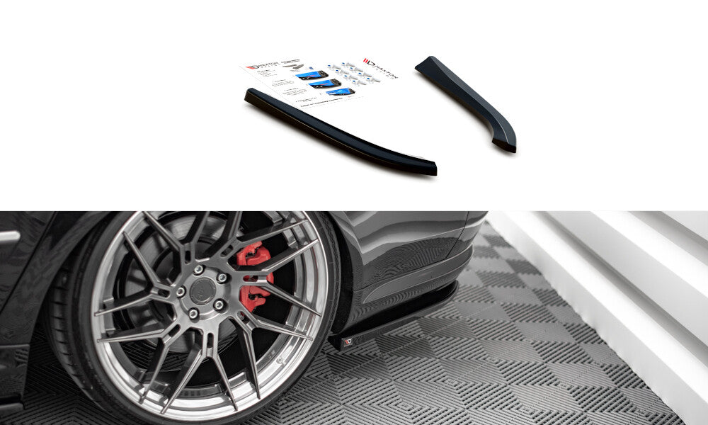 Diffusor Flaps passend für Audi S8 D3 schwarz Hochglanz
