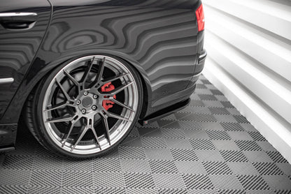 Diffusor Flaps passend für Audi S8 D3 schwarz Hochglanz
