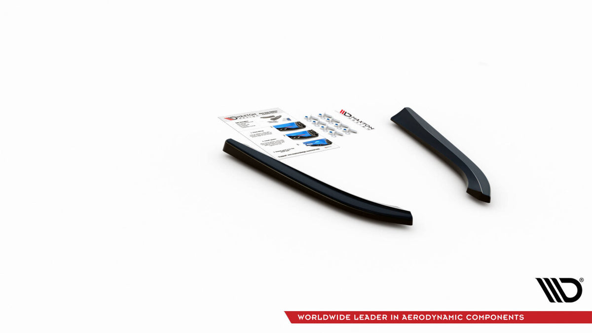 Diffusor Flaps passend für Audi S8 D3 schwarz Hochglanz