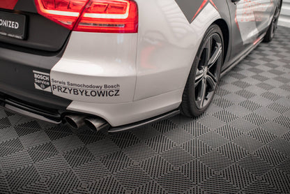 Diffusor Flaps passend für Audi S8 D4 schwarz Hochglanz