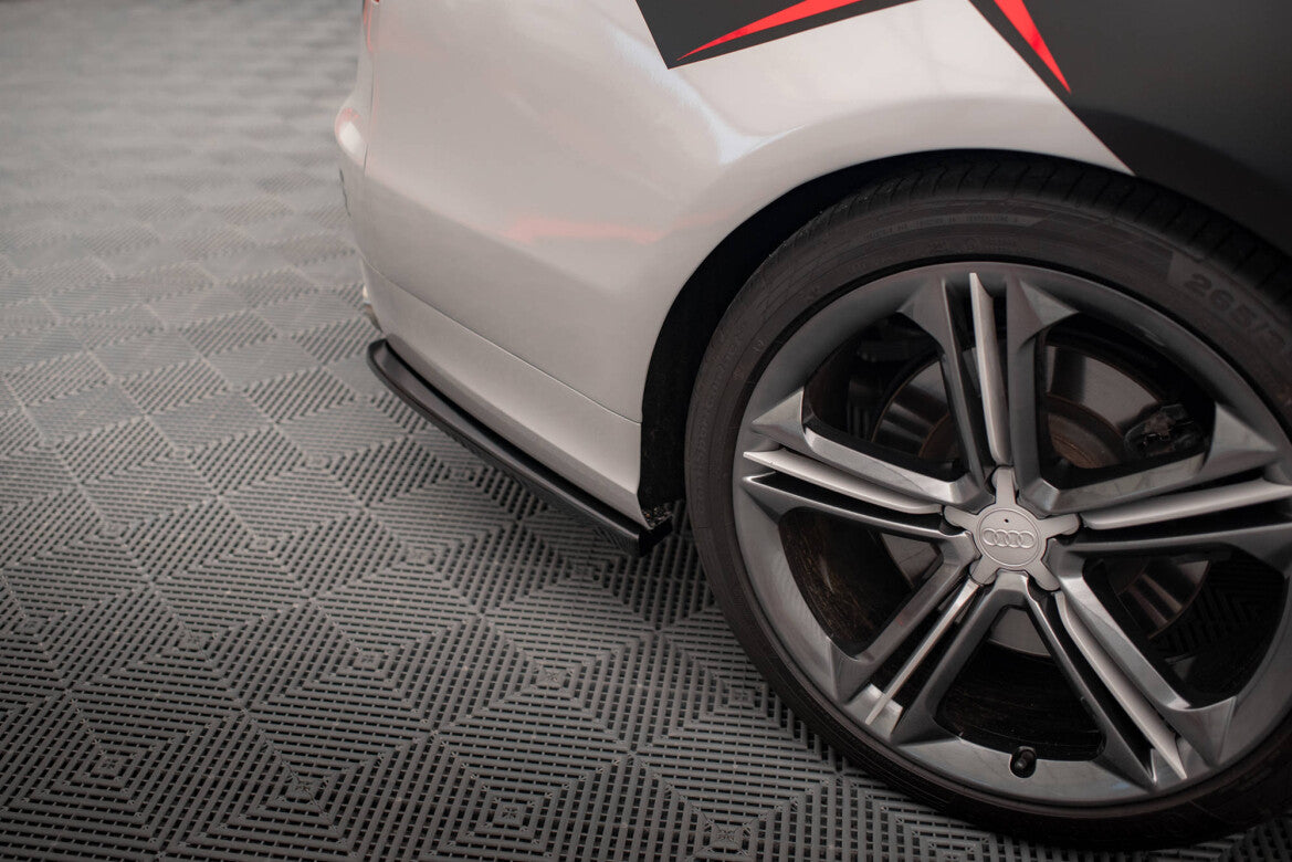 Diffusor Flaps passend für Audi S8 D4 schwarz Hochglanz