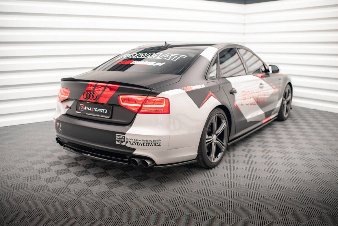 Diffusor Flaps passend für Audi S8 D4 schwarz Hochglanz