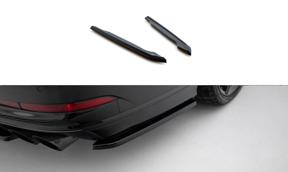 Diffusor Flaps passend für Audi S8 D5 schwarz Hochglanz