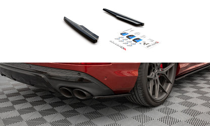 Diffusor Flaps passend für Audi SQ7 Mk2 (4M) FL schwarz Hochglanz