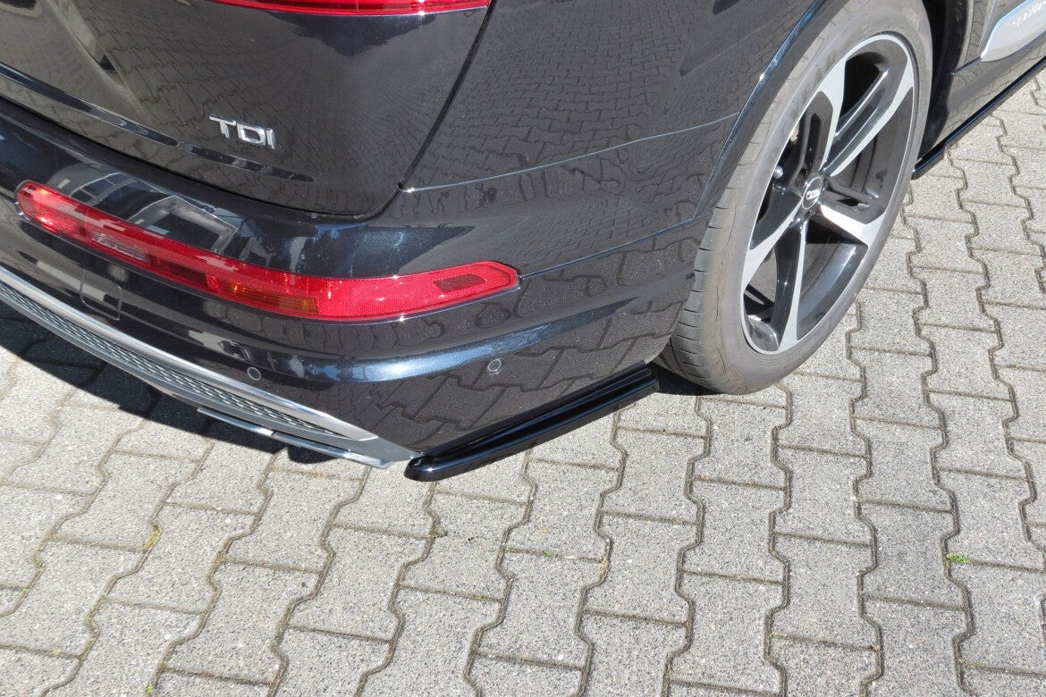 Diffusor Flaps passend für Audi SQ7 / Q7 S-Line Mk.2 schwarz Hochglanz