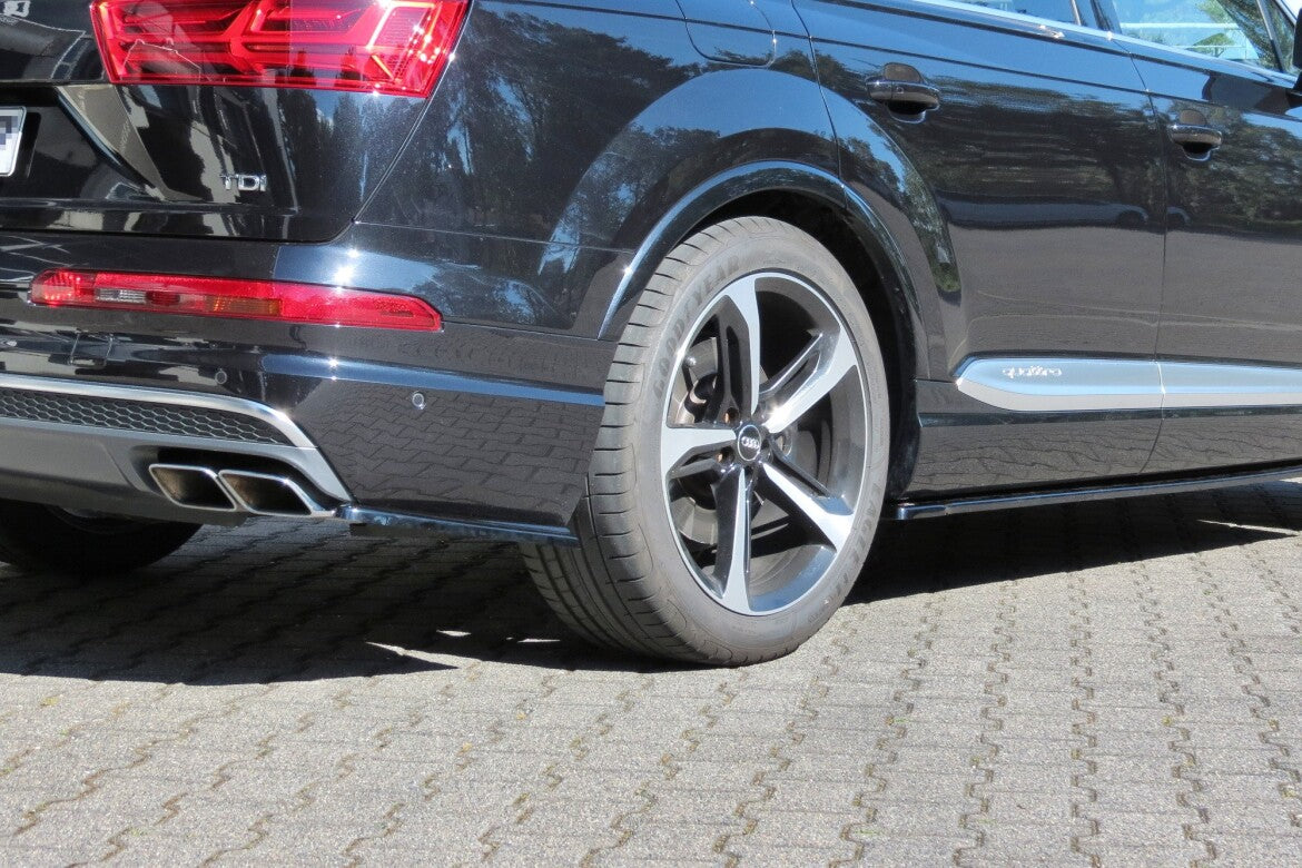 Diffusor Flaps passend für Audi SQ7 / Q7 S-Line Mk.2 schwarz Hochglanz