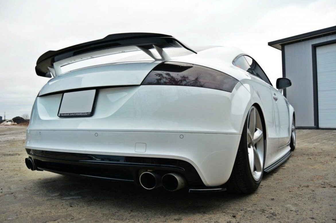 Diffusor Flaps passend für Audi TT MK2 RS schwarz Hochglanz