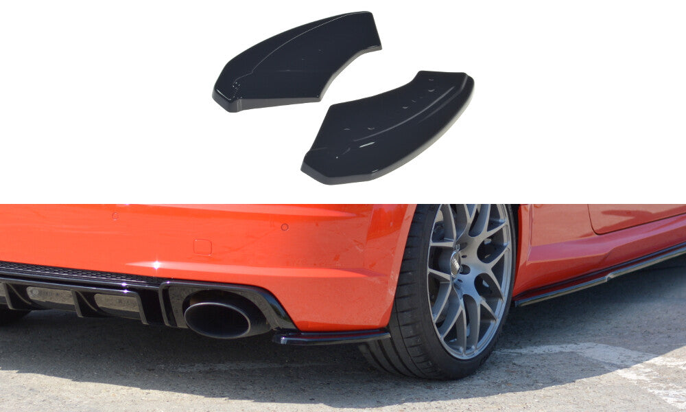 Diffusor Flaps passend für Audi TT RS 8S schwarz Hochglanz