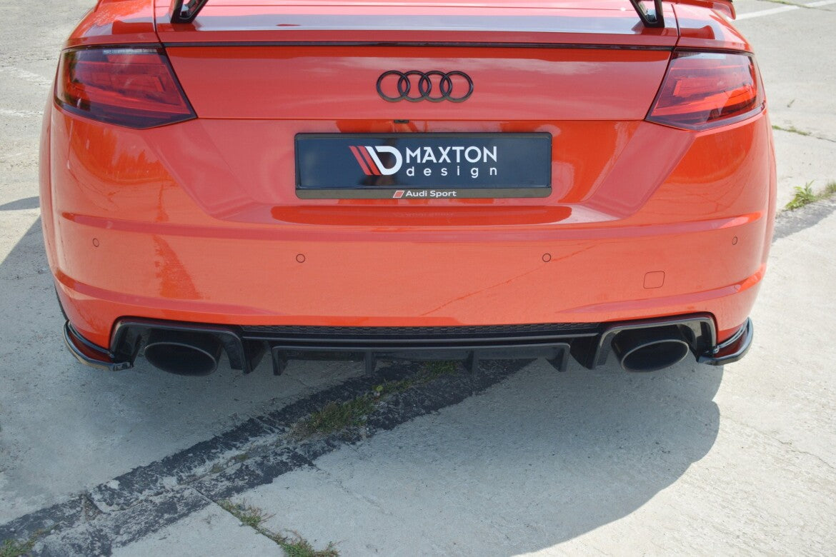 Diffusor Flaps passend für Audi TT RS 8S schwarz Hochglanz