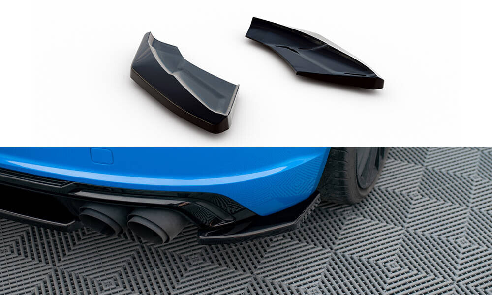 Diffusor Flaps passend für Audi TT S 8S FL schwarz Hochglanz