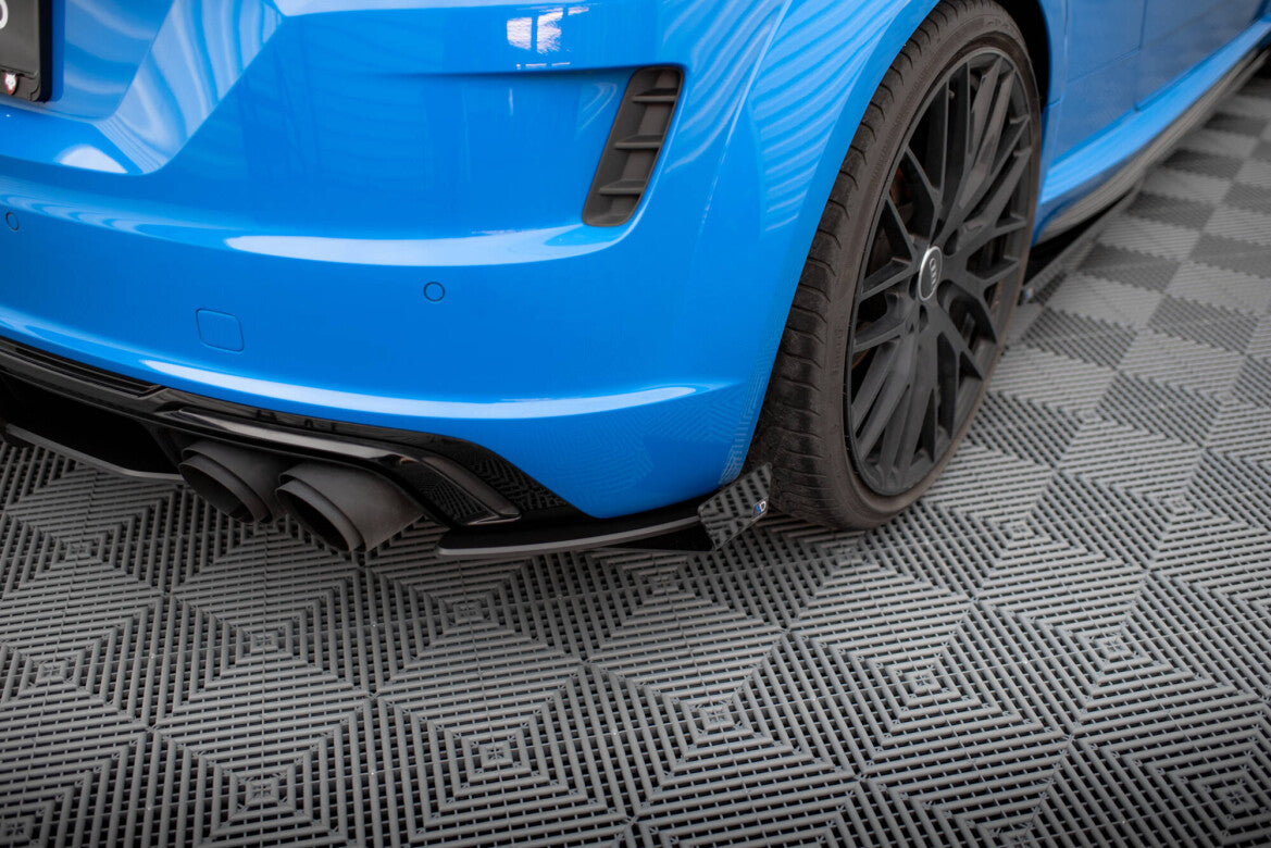 Diffusor Flaps passend für Audi TT S 8S FL schwarz Hochglanz