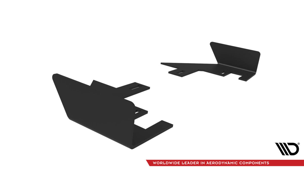 Diffusor Flaps passend für Audi TT S 8S FL schwarz Hochglanz