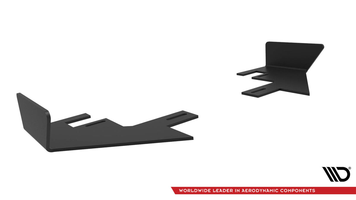 Diffusor Flaps passend für Audi TT S 8S FL schwarz Hochglanz