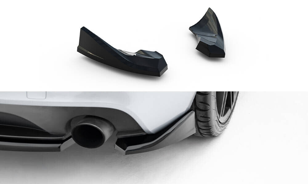 Diffusor Flaps passend für Audi TT S-Line 8J FL schwarz Hochglanz
