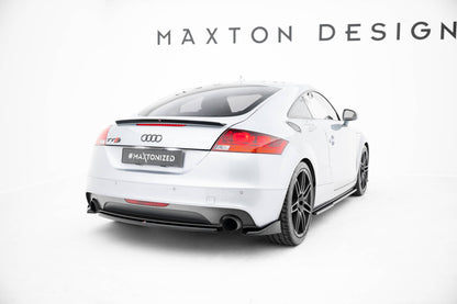 Diffusor Flaps passend für Audi TT S-Line 8J FL schwarz Hochglanz