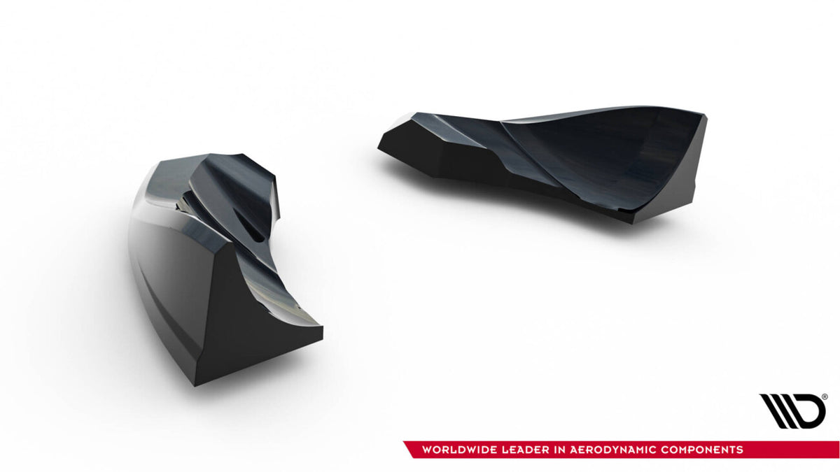 Diffusor Flaps passend für Audi TT S-Line 8J FL schwarz Hochglanz