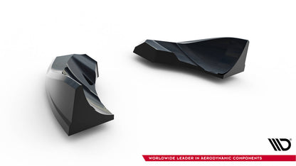 Diffusor Flaps passend für Audi TT S-Line 8J FL schwarz Hochglanz