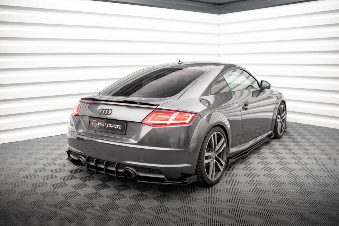 Diffusor Flaps passend für Audi TT S-Line 8S schwarz Hochglanz