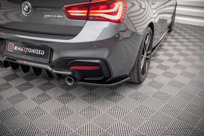 Diffusor Flaps passend für BMW 1er F20 FL M-power schwarz Hochglanz