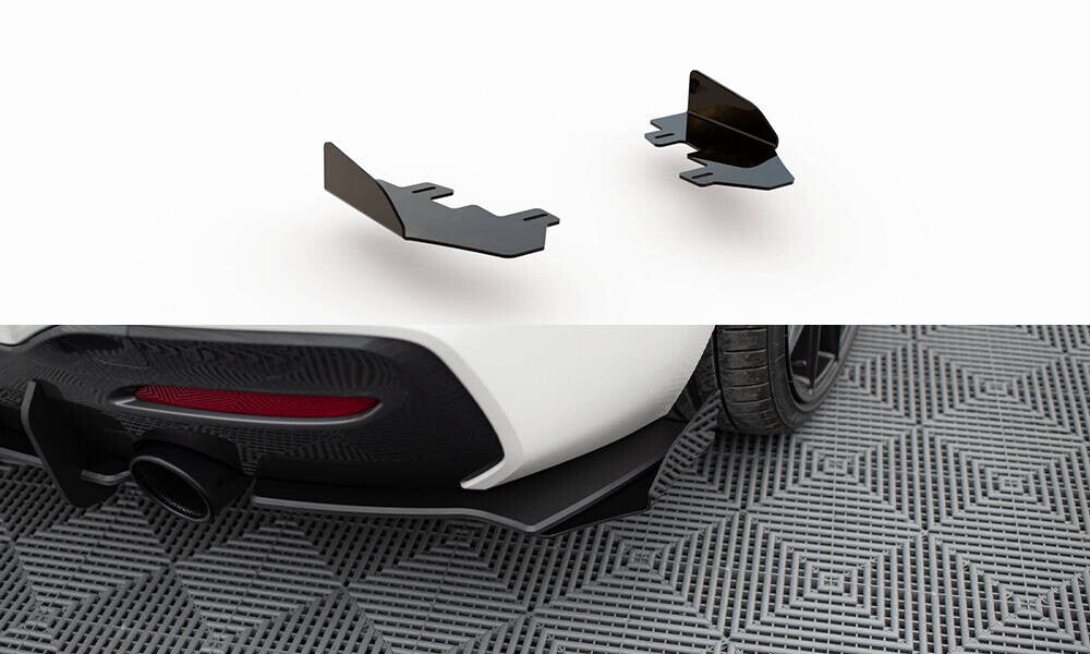 Diffusor Flaps passend für BMW 1er F20 M-Paket FL / M140i schwarz Hochglanz