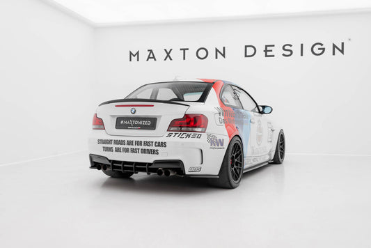 Diffusor Flaps passend für BMW 1er M Coupe E82 schwarz Hochglanz