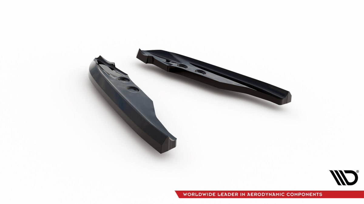Diffusor Flaps passend für BMW 1er M-Paket E82 schwarz Hochglanz