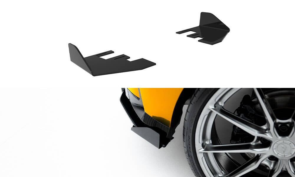 Diffusor Flaps passend für BMW 1er M-Paket F70 schwarz Hochglanz
