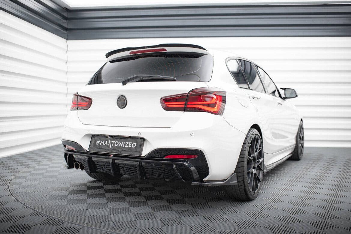 Diffusor Flaps passend für BMW 1er M-Paket / M140i F20 FL schwarz Hochglanz
