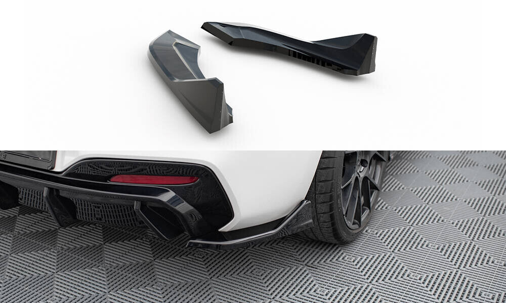 Diffusor Flaps passend für BMW 1er M-Paket / M140i F20 FL schwarz Hochglanz