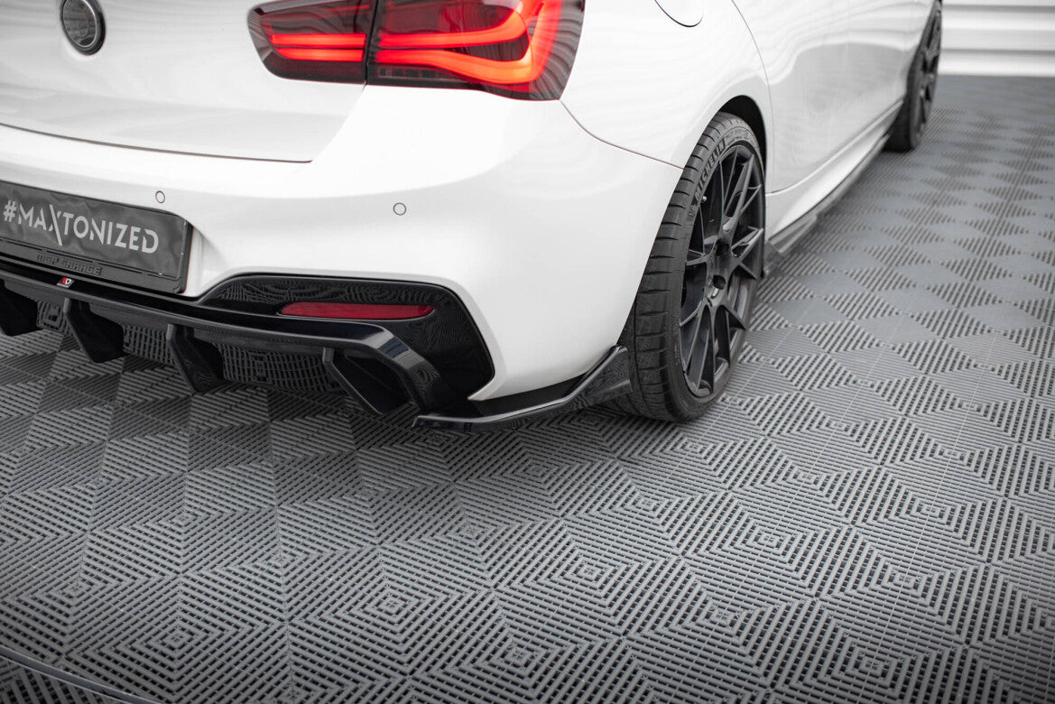 Diffusor Flaps passend für BMW 1er M-Paket / M140i F20 FL schwarz Hochglanz