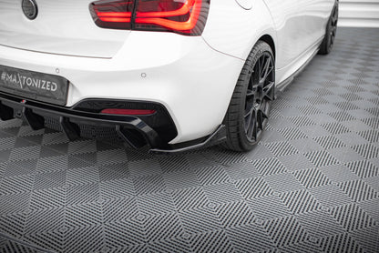 Diffusor Flaps passend für BMW 1er M-Paket / M140i F20 FL schwarz Hochglanz