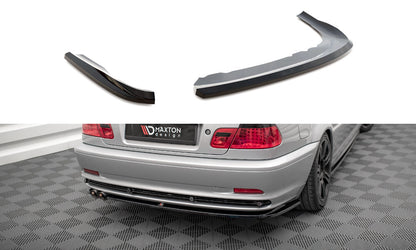 Diffusor Flaps passend für BMW 3er Coupe E46 schwarz Hochglanz