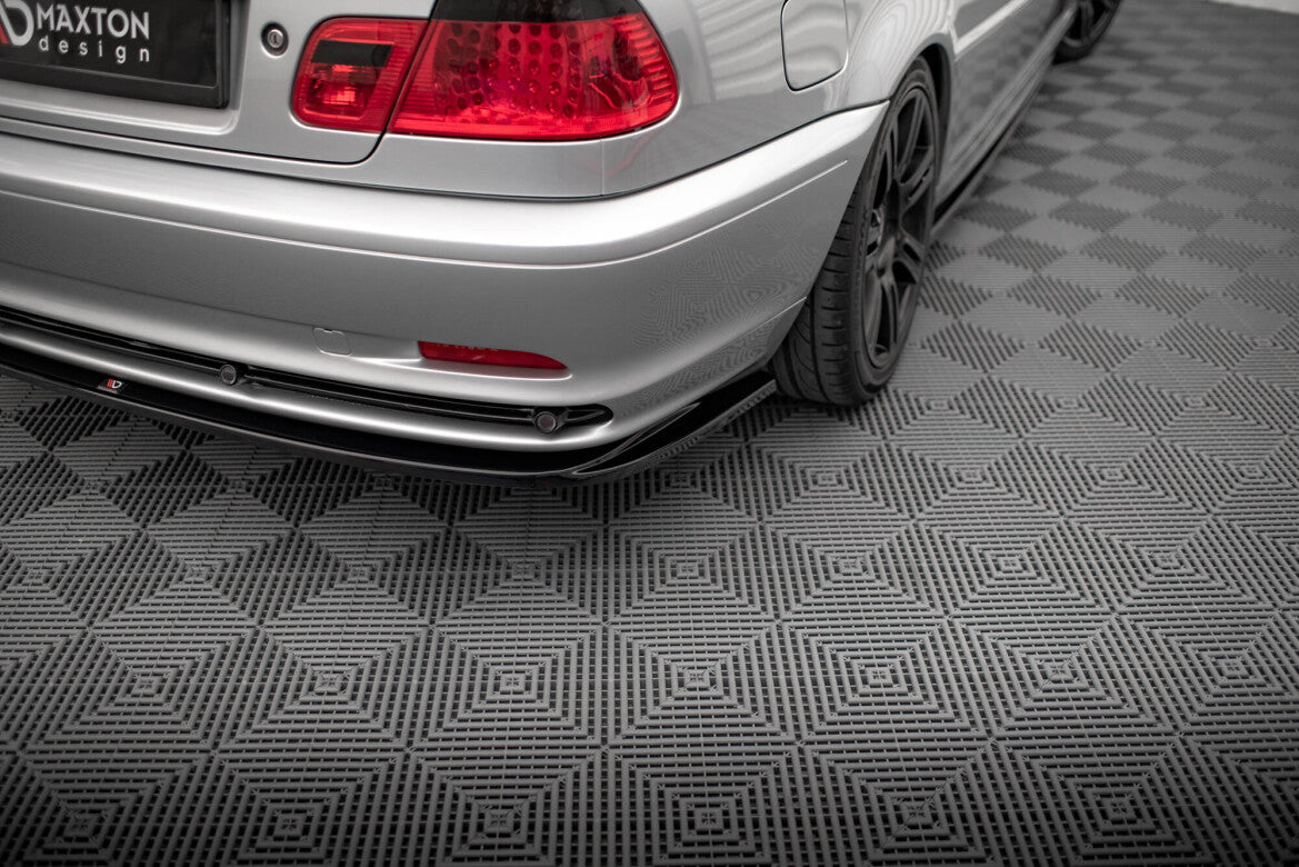 Diffusor Flaps passend für BMW 3er Coupe E46 schwarz Hochglanz