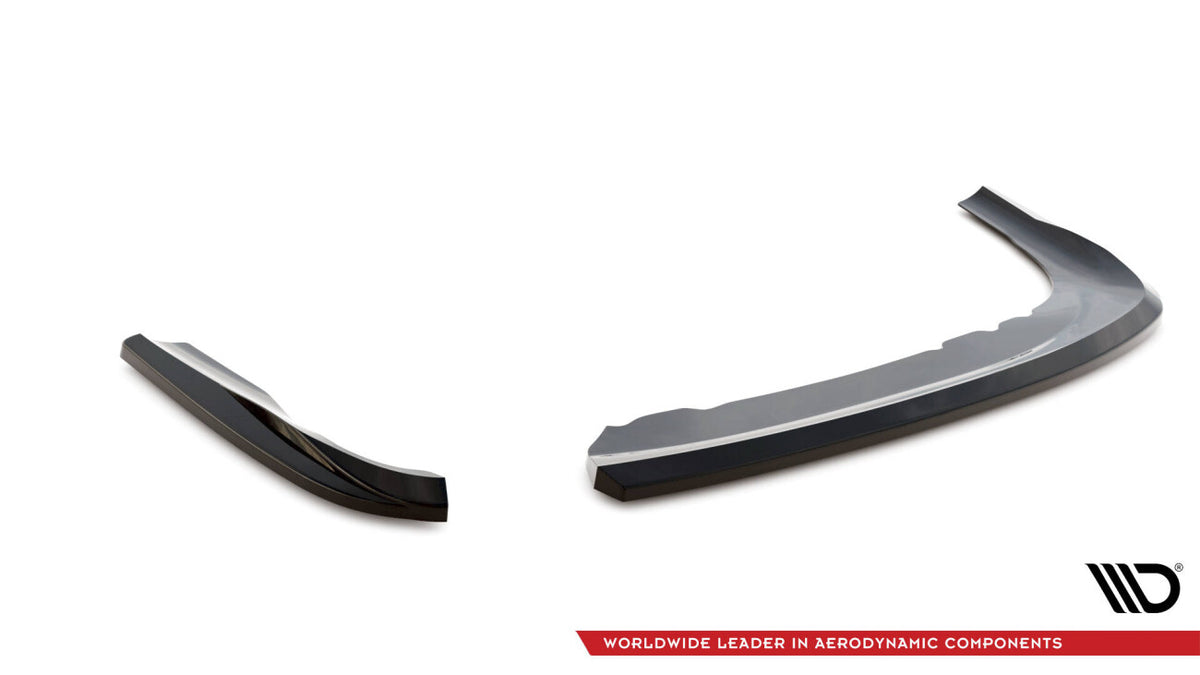 Diffusor Flaps passend für BMW 3er Coupe E46 schwarz Hochglanz