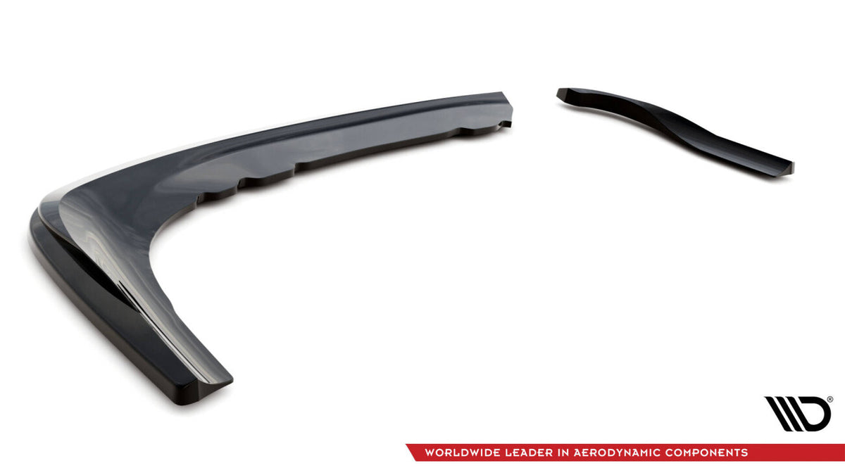 Diffusor Flaps passend für BMW 3er Coupe E46 schwarz Hochglanz