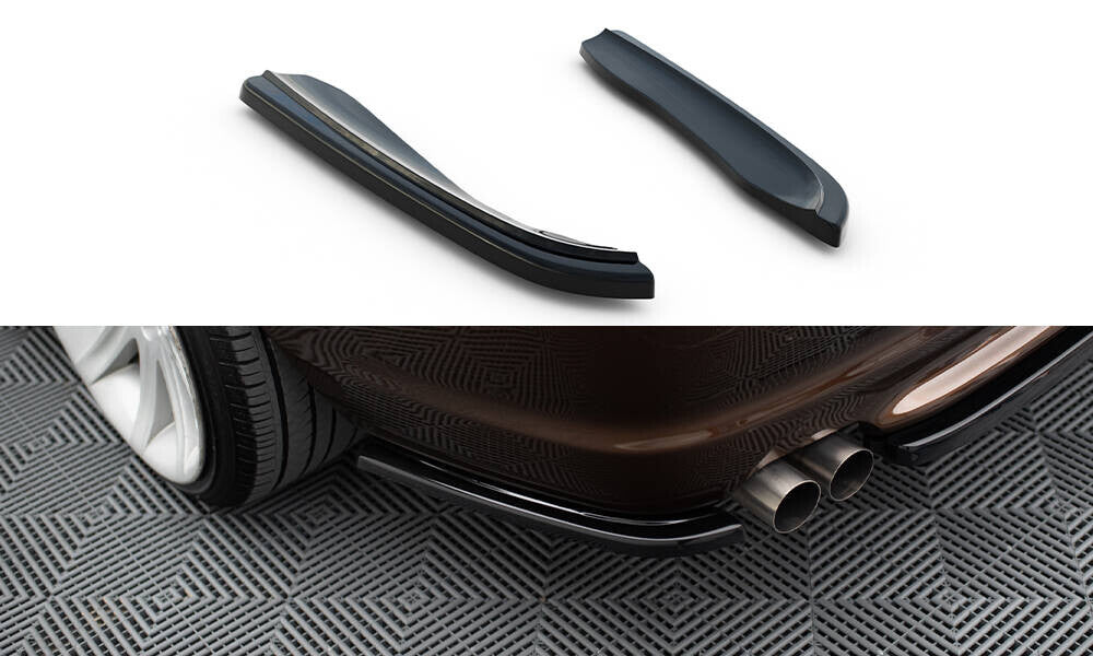 Diffusor Flaps passend für BMW 3er E46 M Paket Coupe schwarz Hochglanz