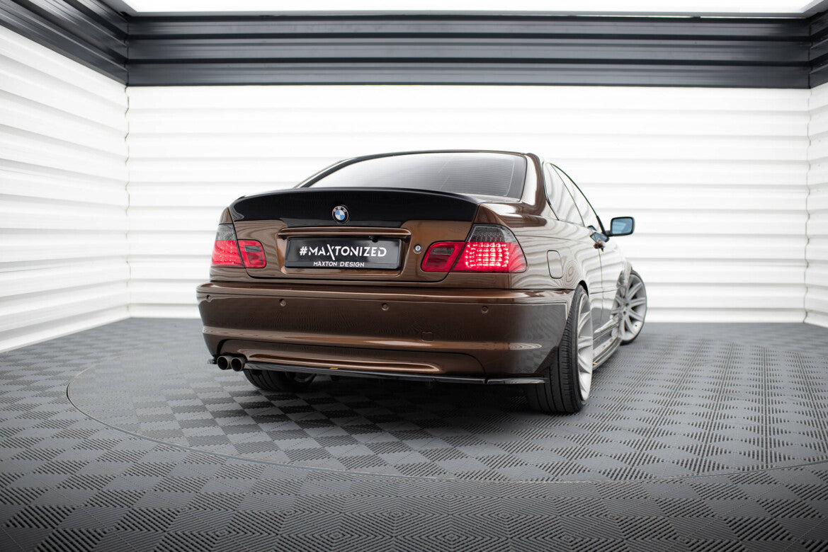 Diffusor Flaps passend für BMW 3er E46 M Paket Coupe schwarz Hochglanz
