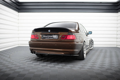 Diffusor Flaps passend für BMW 3er E46 M Paket Coupe schwarz Hochglanz
