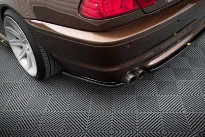 Diffusor Flaps passend für BMW 3er E46 M Paket Coupe schwarz Hochglanz