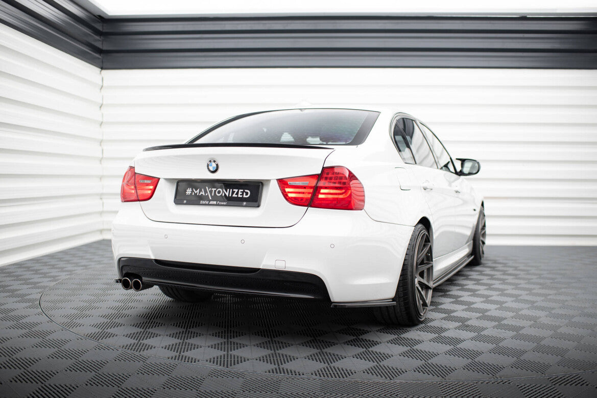 Diffusor Flaps passend für BMW 3er E90 M Paket schwarz Hochglanz