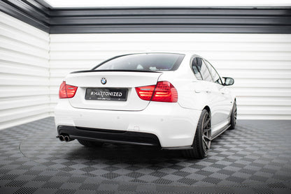 Diffusor Flaps passend für BMW 3er E90 M Paket schwarz Hochglanz