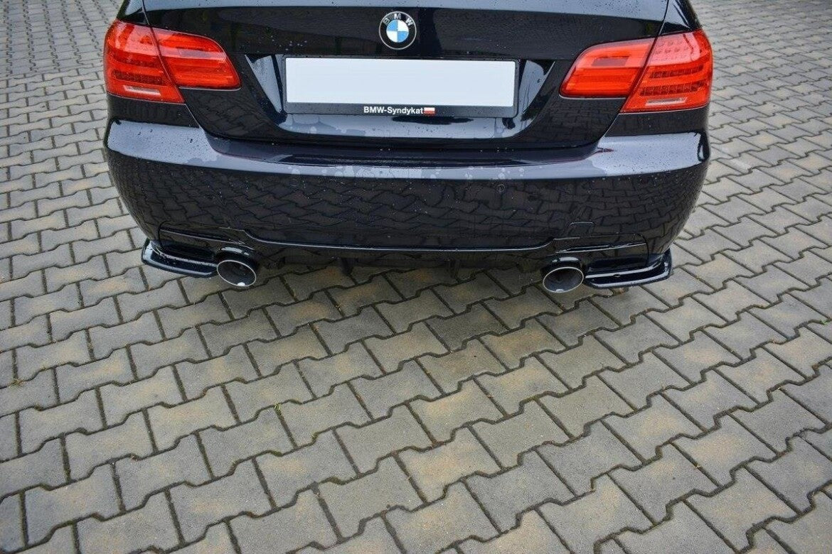 Diffusor Flaps passend für BMW 3er E92 M Paket FL schwarz Hochglanz