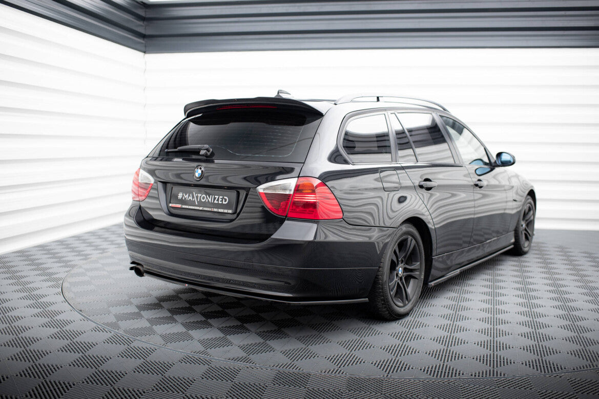 Diffusor Flaps passend für BMW 3er Touring E91 schwarz Hochglanz