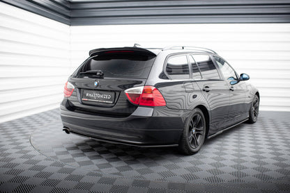 Diffusor Flaps passend für BMW 3er Touring E91 schwarz Hochglanz