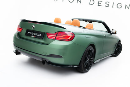 Diffusor Flaps passend für BMW 4er Cabrio / Coupe F33 / F32 schwarz Hochglanz