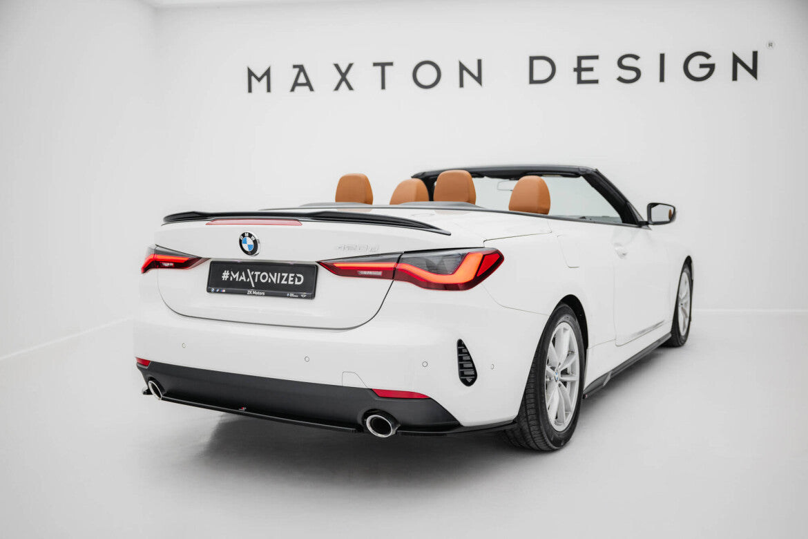 Diffusor Flaps passend für BMW 4er Coupe / Cabrio G22 / G23 schwarz Hochglanz