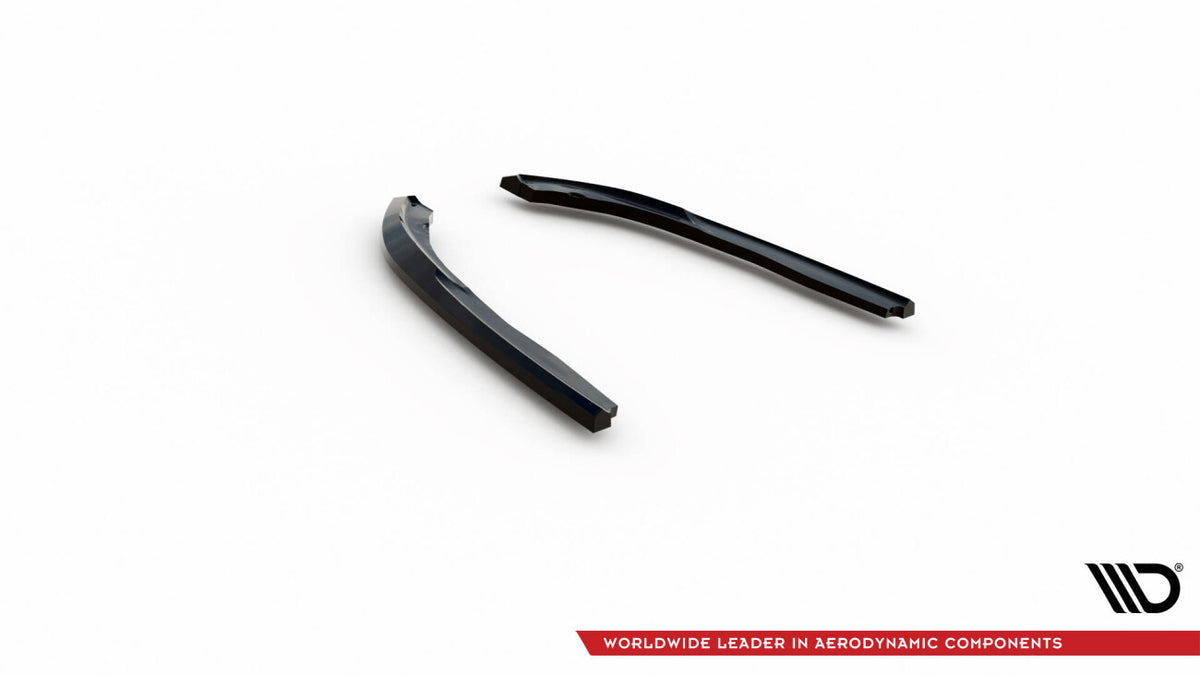 Diffusor Flaps passend für BMW 4er Coupe / Cabrio G22 / G23 schwarz Hochglanz