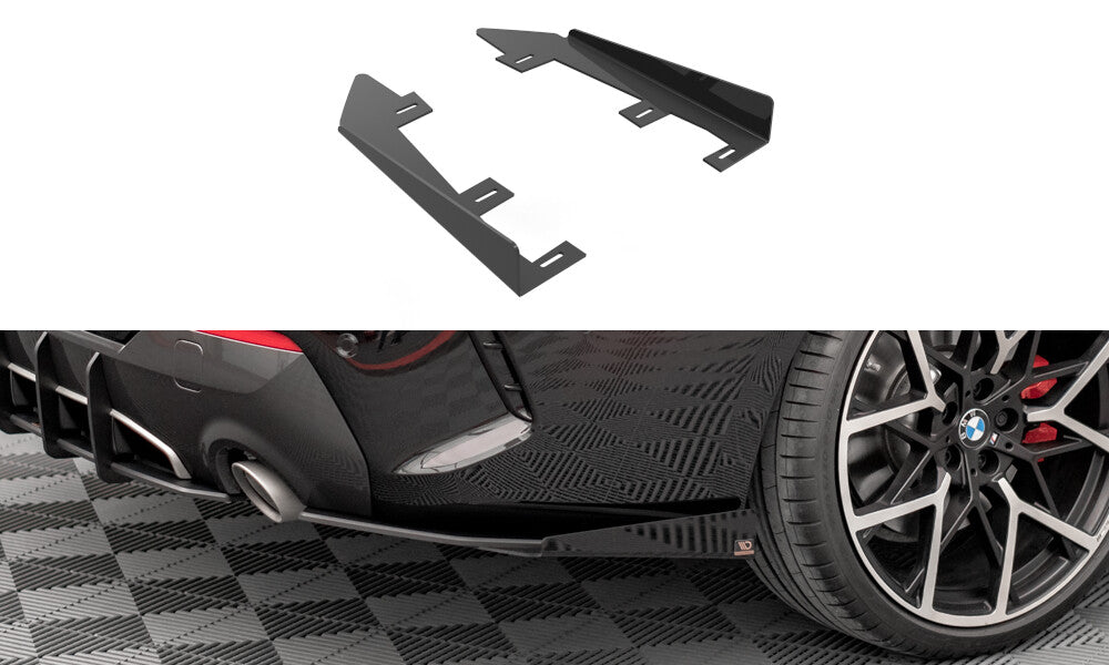 Diffusor Flaps passend für BMW 4er M-Paket G22 / G23 / G22 FL / G23 FL schwarz Hochglanz