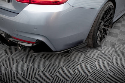 Diffusor Flaps passend für BMW 4er35i Coupe M-Paket F32 schwarz Hochglanz