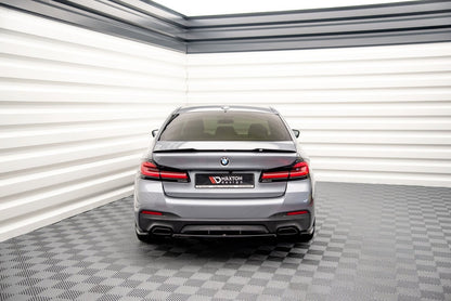 Diffusor Flaps passend für BMW 5er G30 FL M-Paket schwarz Hochglanz